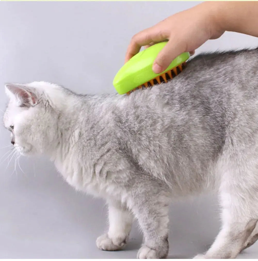 Ultimate Cat Steam Brush: All-in-One Grooming & Massage Tool for Healthy, Tangle-Free Coats