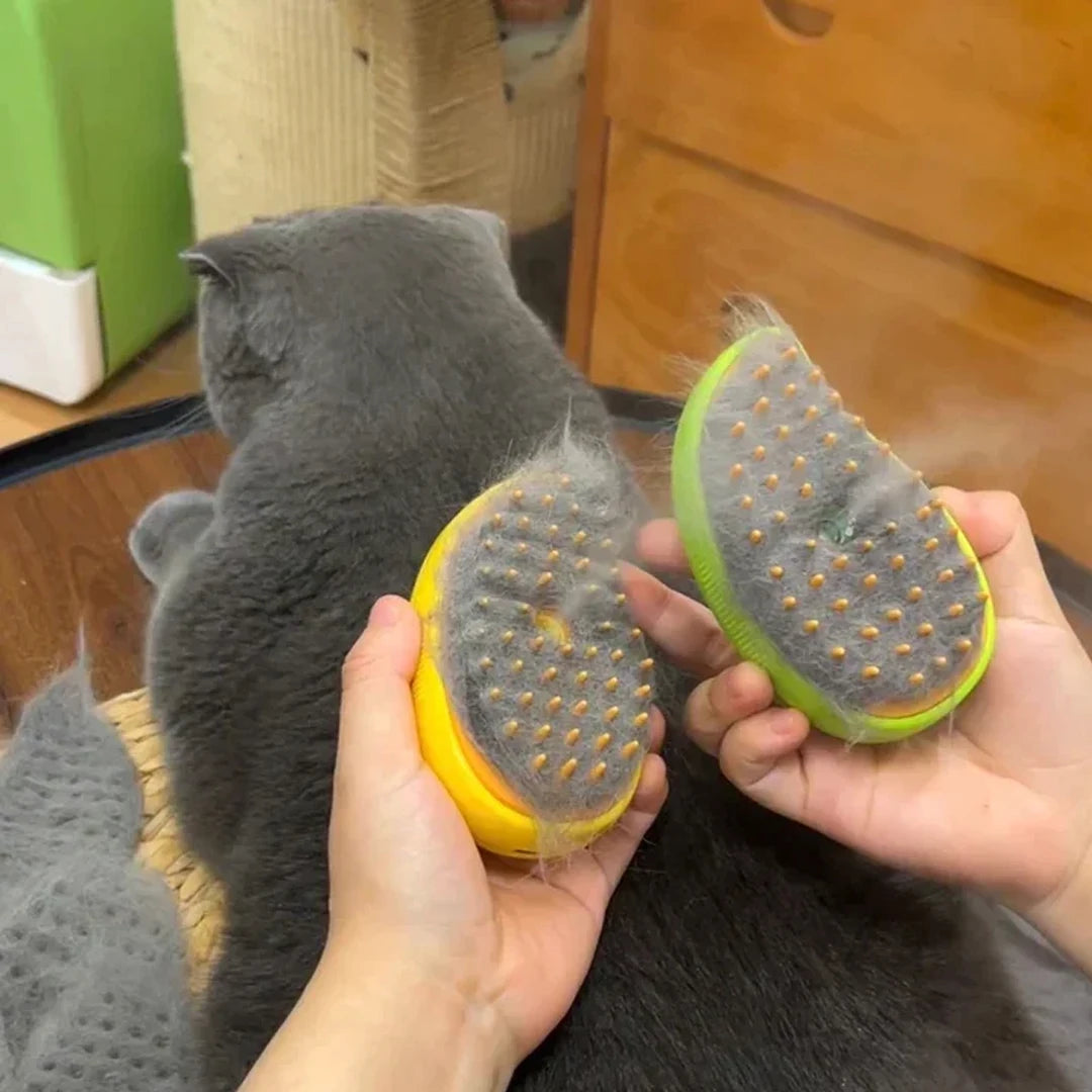 Ultimate Cat Steam Brush: All-in-One Grooming & Massage Tool for Healthy, Tangle-Free Coats